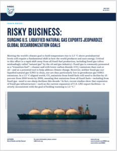 Risky Business: Surging U.S. Liquefied Natural Gas Exports Jeopardize Global Decarbonization Goals