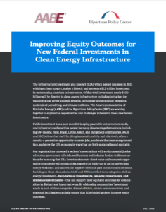 Improving Equity Outcomes for New Federal Investments in Clean Energy Infrastructure