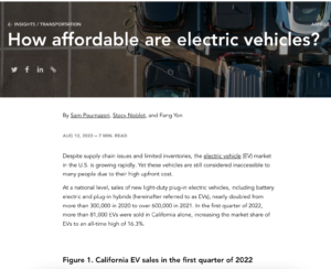 How Affordable are Electric Vehicles?