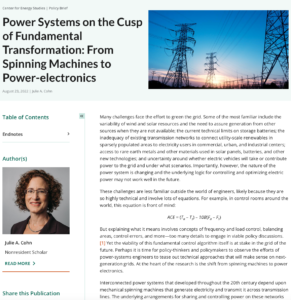 Power Systems on the Cusp of Fundamental Transformation: From Spinning Machines to Power-electronics