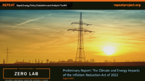 Preliminary Report: The Climate and Energy Impacts of the Inflation Reduction Act of 2022