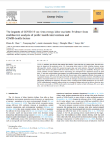 The Impacts of COVID-19 on Clean Energy Labor Markets