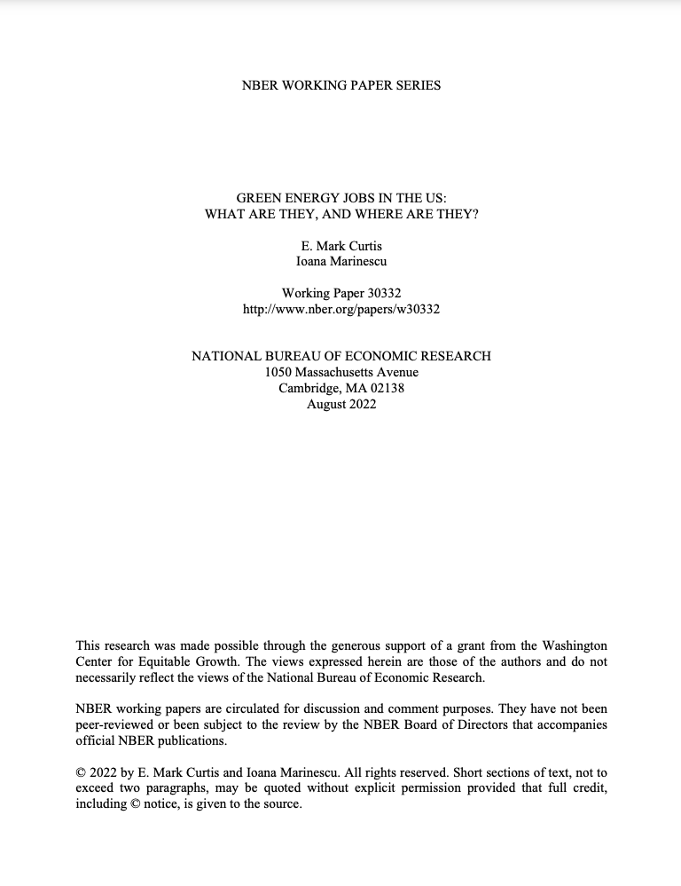 Green Energy Jobs in the US What Are They, and Where Are They