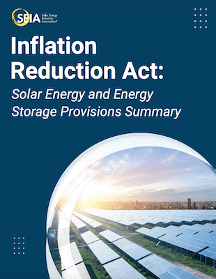 Inflation Reduction Act: Solar Energy and Energy Storage Provisions Summary
