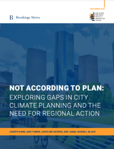 Exploring Gaps in City Climate Planning and the Need for Regional Action