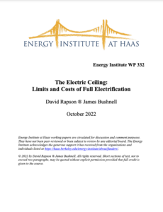 The Electric Ceiling: Limits and Costs of Full Electrification