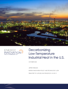 Decarbonizing Low-Temperature Industrial Heat In The U.S.