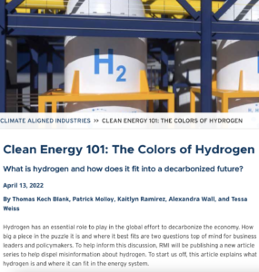 Clean Energy 101: The Colors of Hydrogen