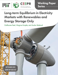 Long-term Equilibrium in Electricity Markets with Renewables and Energy Storage Only
