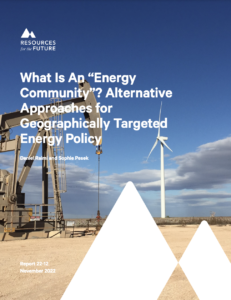 What Is An “Energy Community”? Alternative Approaches for Geographically Targeted Energy Policy