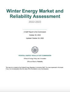 Winter Energy Market and Reliability Assessment