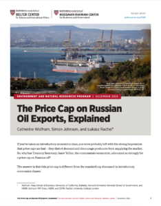 The Price Cap on Russian Oil Exports, Explained