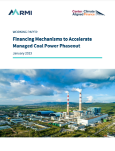 Metrics and Mechanisms to Finance a Managed Coal Phaseout