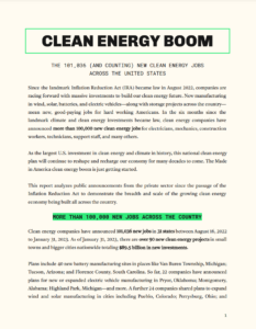Clean Energy Boom