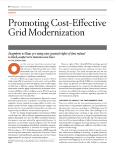 Promoting Cost-Effective Grid Modernization