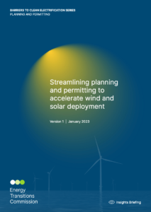 Streamlining Planning and Permitting to Accelerate Wind and Solar Deployment