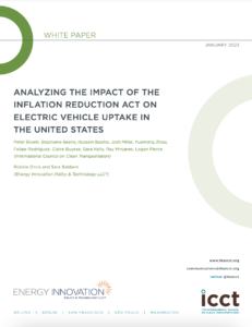 Analyzing the Impact of the Inflation Reduction Act on Electric Vehicle Uptake in the United States