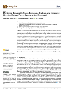 Declining Renewable Costs, Emissions Trading, and Economic Growth: China’s Power System at the Crossroads