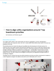 A Strategy for Balancing the 7 Utility Boardroom Priorities