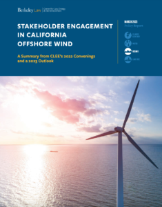 Stakeholder Engagement in California Offshore Wind