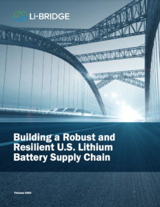 Building a Robust and Resilient U.S. Lithium Battery Supply Chain