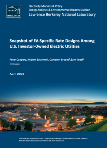 A Snapshot of EV-Specific Rate Designs Among U.S. Investor-Owned Electric Utilities