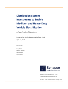 Distribution System Investments to Enable Medium- and Heavy-Duty Vehicle Electrification