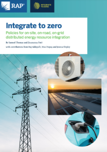 Integrate to Zero: Policies for On-Site, On-Road, On-Grid Distributed Energy Resource Integration