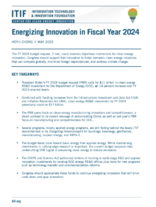 Energizing Innovation in Fiscal Year 2024
