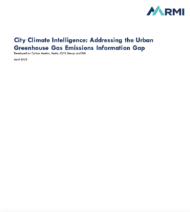 City Climate Intelligence: Addressing the Urban Emissions Information Gap
