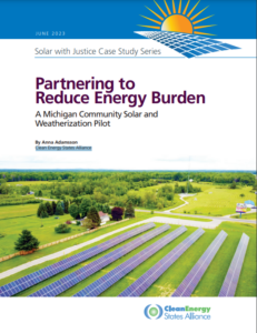 Partnering to Reduce Energy Burden: A Michigan Community Solar and Weatherization Pilot