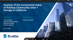 Analysis of the Incremental Value of Rooftop Community Solar + Storage in California