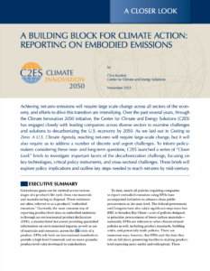 A Building Block for Climate Action: Reporting on Embodied Emissions