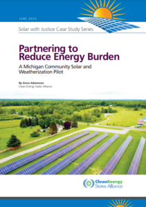 Partnering to Reduce Energy Burden: A Michigan Community Solar and Weatherization Pilot