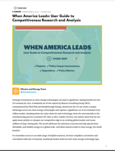 When America Leads: User Guide to Competitiveness Research and Analysis