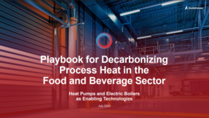 Playbook for Decarbonizing Process Heat in the Food & Beverage Sector