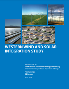 Western Wind and Solar Integration Study