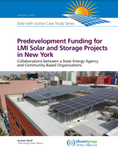 Predevelopment Funding for LMI Solar and Storage Projects: A Case Study from New York
