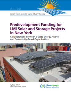 Predevelopment Funding for LMI Solar and Storage Projects: A Case Study from New York