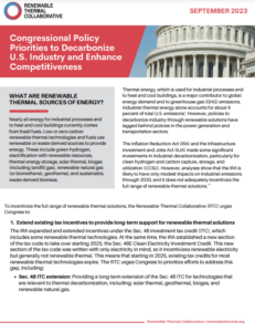 Congressional Policy Priorities to Decarbonize U.S. Industry and Enhance Competitiveness