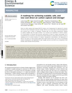 A Roadmap for Achieving Scalable, Safe, and Low-Cost Direct Air Carbon Capture and Storage