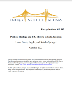 Political Ideology and U.S. Electric Vehicle Adoption