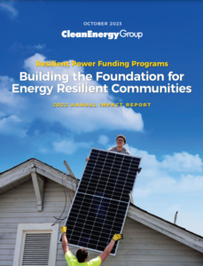 Resilient Power Funding Programs: 2022 Annual Impact Report
