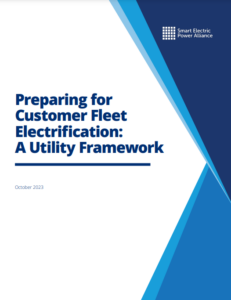 Preparing for Customer Fleet Electrification: A Utility Framework