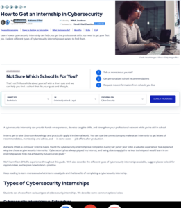 How to Get an Internship in Cybersecurity