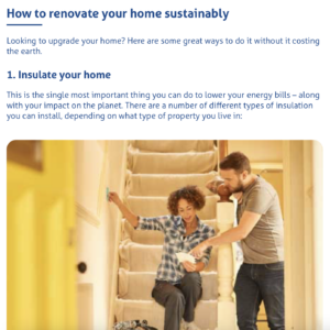 Upgrade your home: the complete guide to green and eco-friendly renovations for homeowners