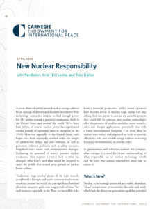 New Nuclear Responsibility