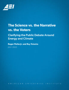 The Science vs. the Narrative vs. the Voters