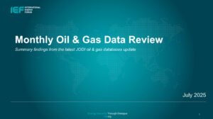 Monthly Oil & Gas Data Review