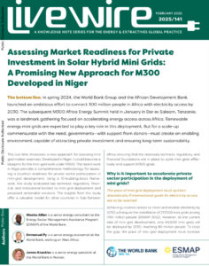 Assessing Market Readiness for Private Investment in Solar Hybrid Mini Grids